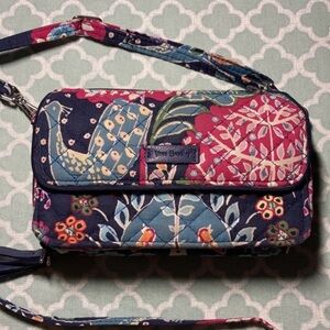 Vera Bradley Fox Forest All in One Crossbody Wallet RFID